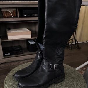 BareTraps Black Over the Knee Boots